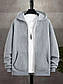 Тепла кофта з капюшоном для хлопчика сіра, фото 2