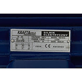 Промисловий електродвигун 1,5кВт 380В Kraft&Dele KD1812 електродвигун riven