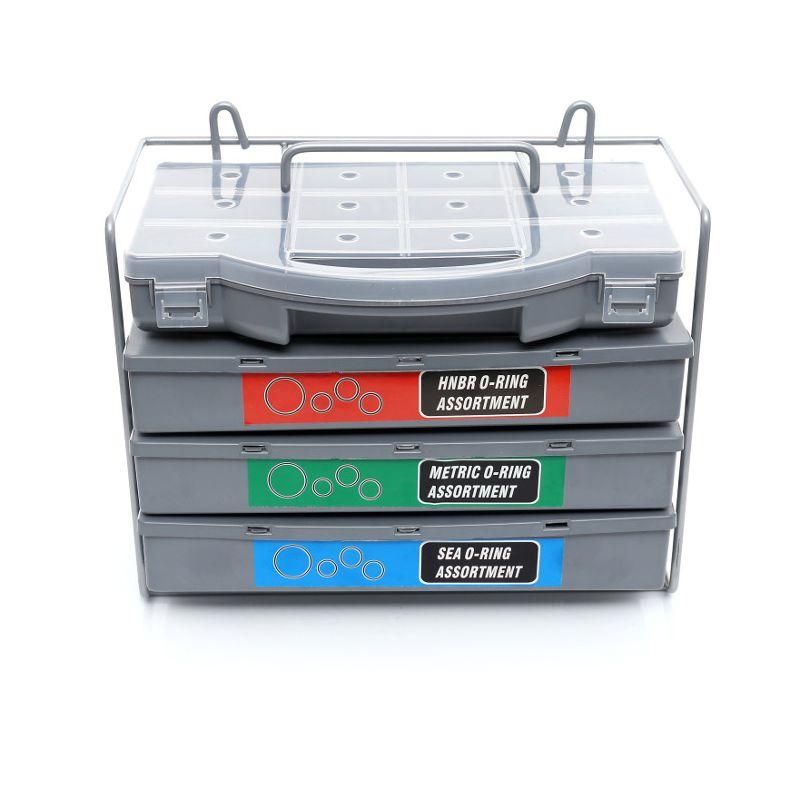 Набір гумових кілець ущільнювальних 900 шт. Kraft&Dele KD10505 Набір ущільнювальних кілець, фото 1