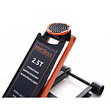 Домкрат підкатний для шиномонтажу 2,5 Т Kraft&Dele KD1310 гідравлічний домкрат підкатного типу, фото 3