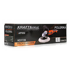 Полірувальна машина для лакофарбового покриття 2600W, 230 В Kraft&Dele KD1726 полірувальна машина