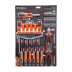 Набір ручного інструменту 45 шт. Kraft&Dele KD10893 набор ручного інструменту riven