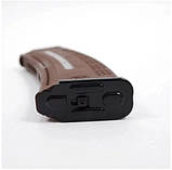 Магазин 5.45х39 на 30 набоїв пластиковий з ВІКНОМ коричневий для АК / АКСУ (Україна), фото 5