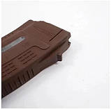 Магазин 5.45х39 на 30 набоїв пластиковий з ВІКНОМ коричневий для АК / АКСУ (Україна), фото 4