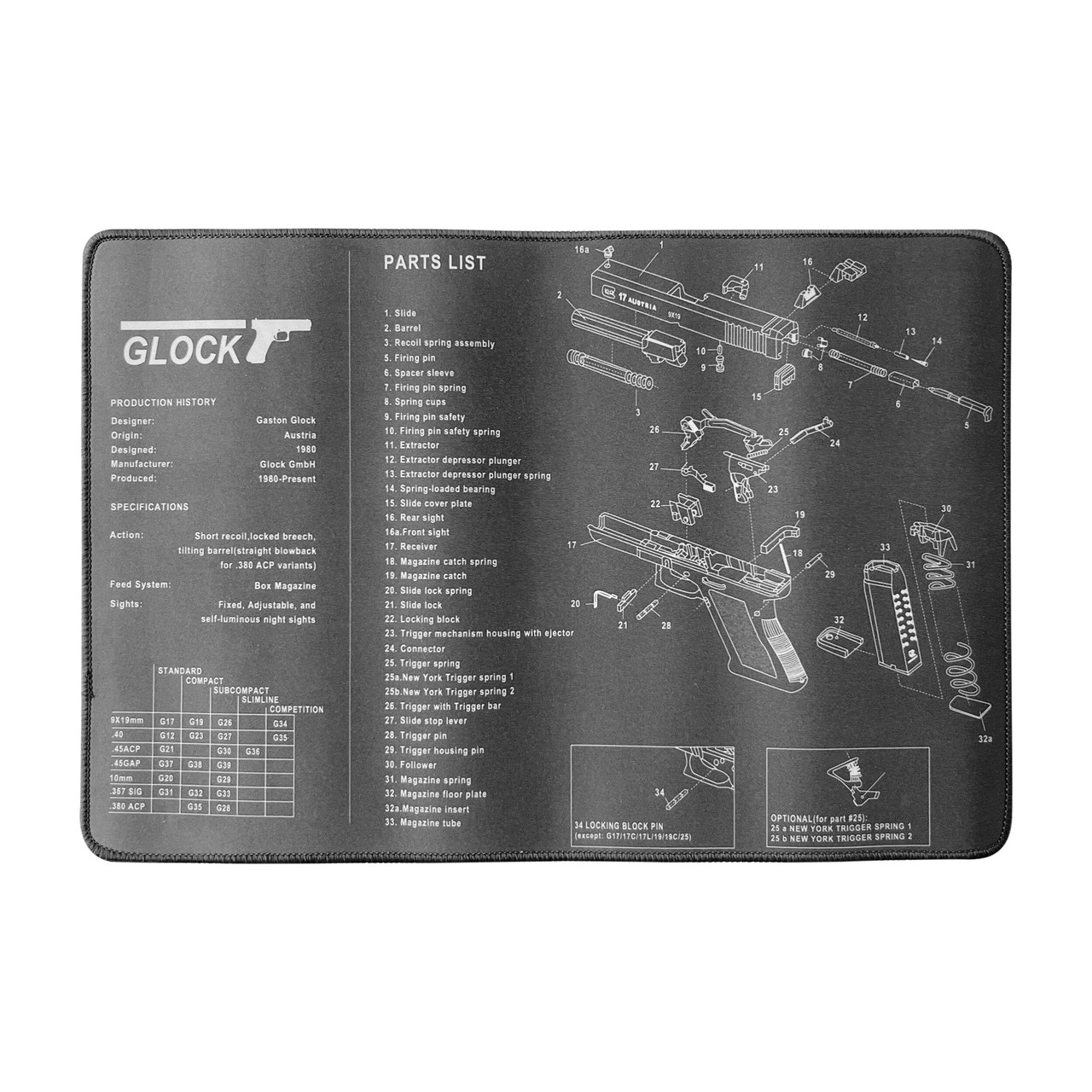 6731GLC Килимок для чищення пістолета, фото 1