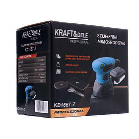 Орбітальна шліфмашина 1200 Вт Kraft&Dele KD1667-Z ексцентрикова шліфмашина riven