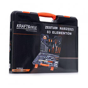 Набір ручного інструменту 83 шт Kraft&Dele KD10464 професійний набір інструментів riven