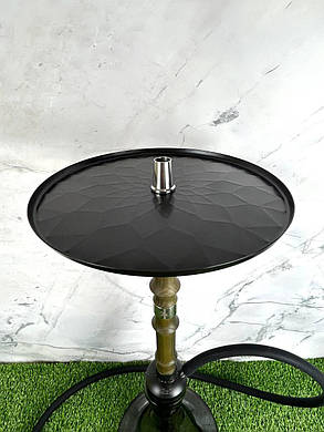 Кальян 2x2 Hookah V1.1 Dark – з нержавіючої сталі з дерев'яним декором з горіха та чорним дизайном, фото 2