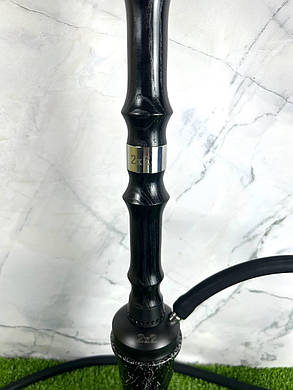 Кальян 2x2 Hookah V1.1 Dark – з нержавіючої сталі з дерев'яним декором з горіха та чорним дизайном, фото 3