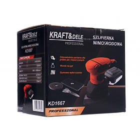 Орбітальна шліфмашина 1200 Вт Kraft&Dele KD1667 ексцентрикова шліфмашина riven