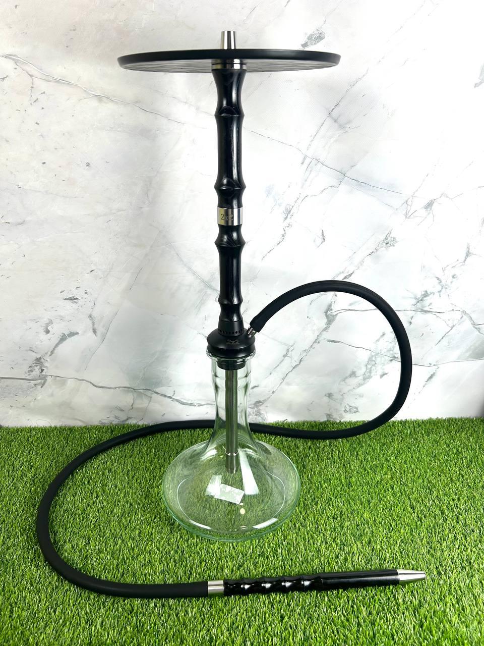 Кальян 2x2 Hookah V1.1 Dark – сучасний кальян із нержавіючої сталі з елементами з горіха