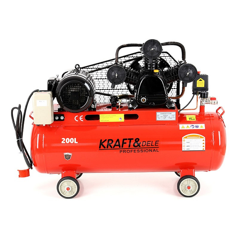 Компресор повітряний 200 л Kraft&Dele KD408 компресор повітряний