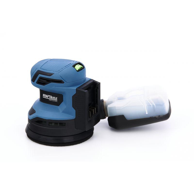 Шліфмашина ексцентрикова Kraft&Dele KD3400 – акумуляторна, 21В, диск 125 мм riven, фото 1