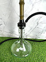 Кальян 2x2 Hookah V1.1 Black+Green – вишуканий кальян із нержавіючої сталі з горіховим декором, фото 4