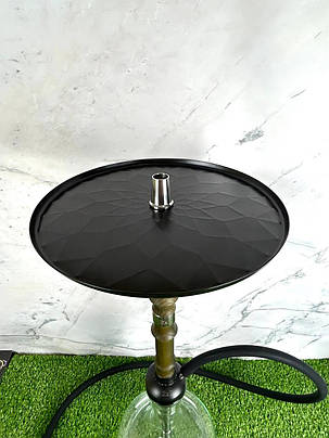 Кальян 2x2 Hookah V1.1 Black+Green – вишуканий кальян із нержавіючої сталі з горіховим декором, фото 2