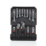 Набір інструментів автомобільний 188 ел Kraft&Dele KD314 автомобільний набір інструментів, фото 7