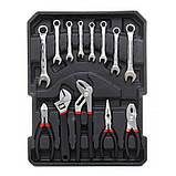 Набір інструментів автомобільний 188 ел Kraft&Dele KD314 автомобільний набір інструментів, фото 8