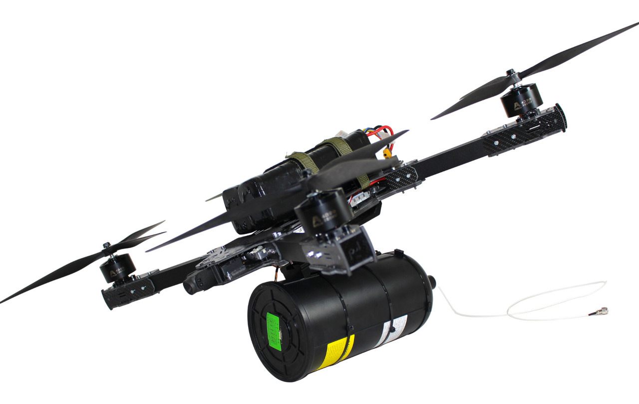 30км! — 15-ти дюймовий квадрокоптер POLYDRONE TORUK15X4 OPTO на оптоволоконному управлінні, фото 1