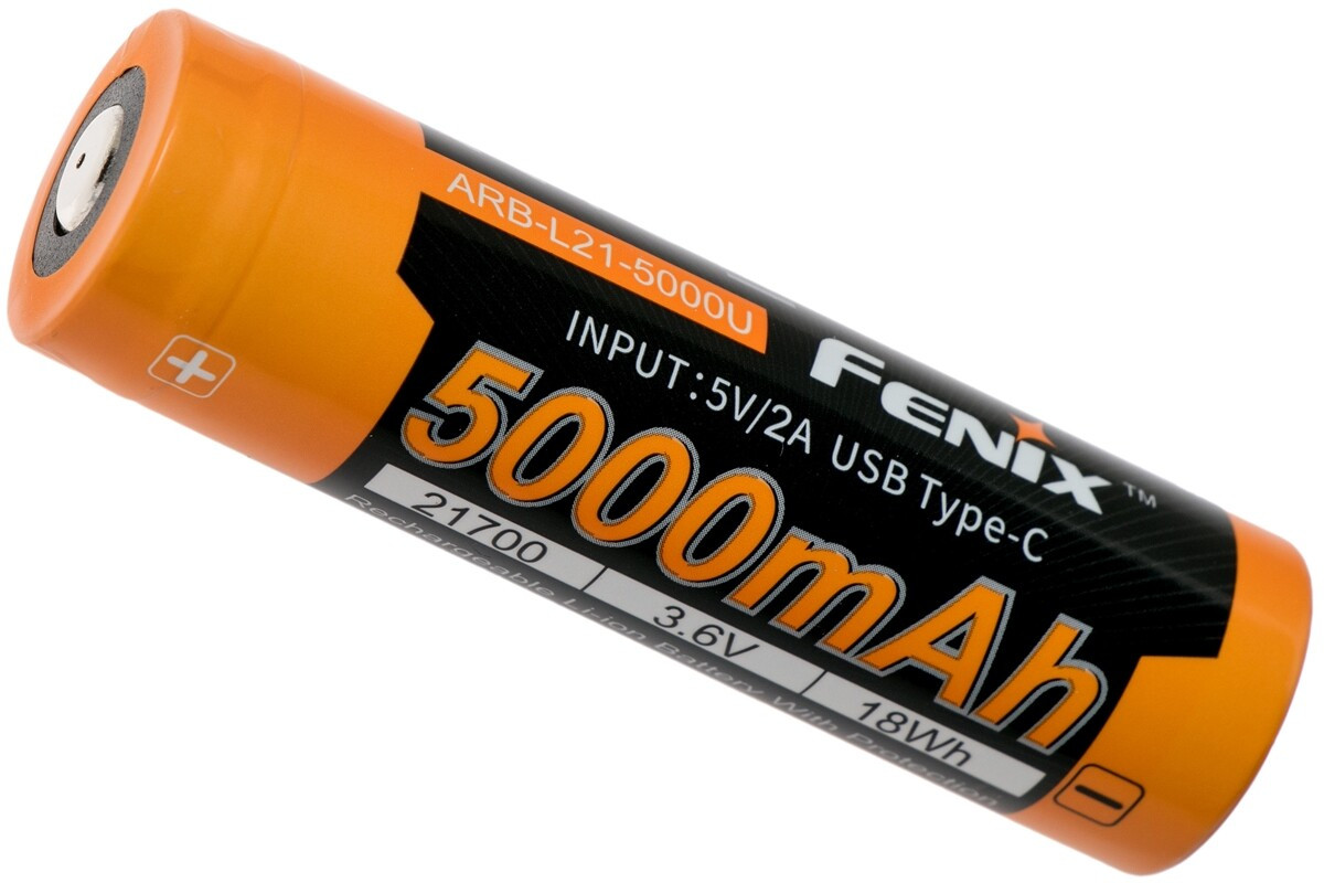 ARB-L21-5000U Акумулятор 21700 Fenix ARB-L21-5000U usb Type-C зарядка, фото 1