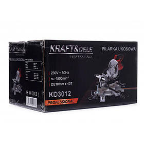Пила торцювальна торцовка 2500 Вт, 4500 об/хв Kraft Dele KD3012 пила торцювальна мережева riven