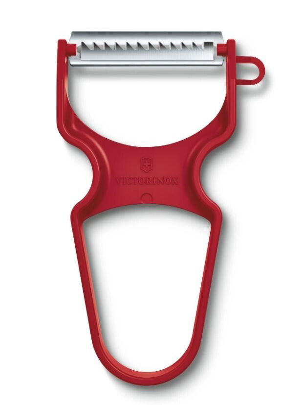 Овочечистка Victorinox RAPID, червона, РК для нарізки соломкою, фото 1