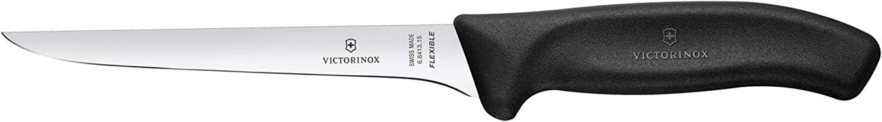 Ніж кухонний Victorinox SwissClassic Boning Flex, вузький, гнучкий, 15 см, чорний, під. кор., фото 1