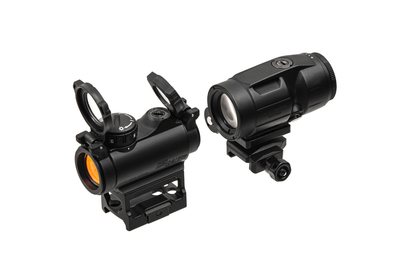 Комплект Sig Optics коліматор ROMEO-MSR 2 MOA та магніфер JULIET3-MICRO 3X22MM, фото 1