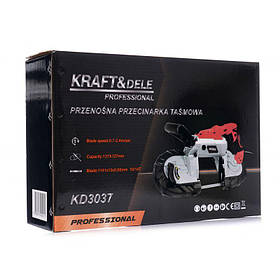 Пила стрічкова для металу 1900 Вт, 127 мм Kraft Dele KD3037 пила стрічкова