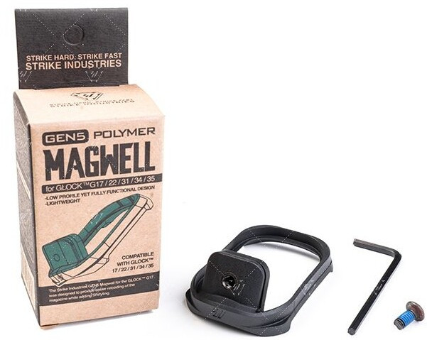 Збільшувач шахти магазину Magwell для Glock G5 17/22/31/34/35/45, фото 1