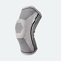 Наколінник ортопедичний з силіконовим гелевим кільцем для фіксації коліна для спорту та реабілітації M White