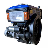 Двигун дизельний Zubr 190NM ПЛЮС 10 л. електростартер, фото 3