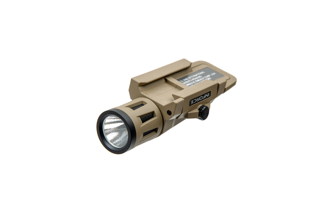 Ліхтар для шолома INFORCE WML, Flat Dark Earth корпус, білий LED Gen2, фото 1