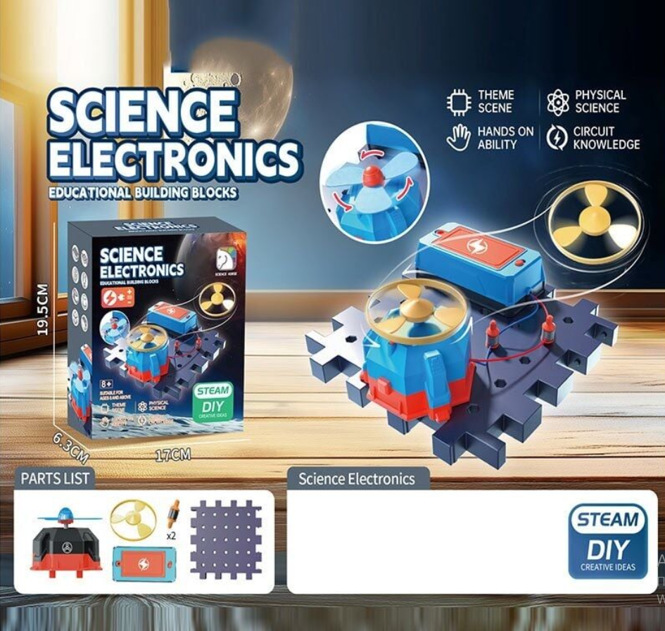 Електронний конструктор SD 603 вентилятор, запускач, фото 1