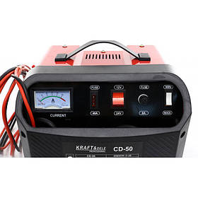 Швидкий зарядний пристрій для зарядки акумуляторів (12/24В) 50А Kraft Dele KD1910 пристрій зарядний