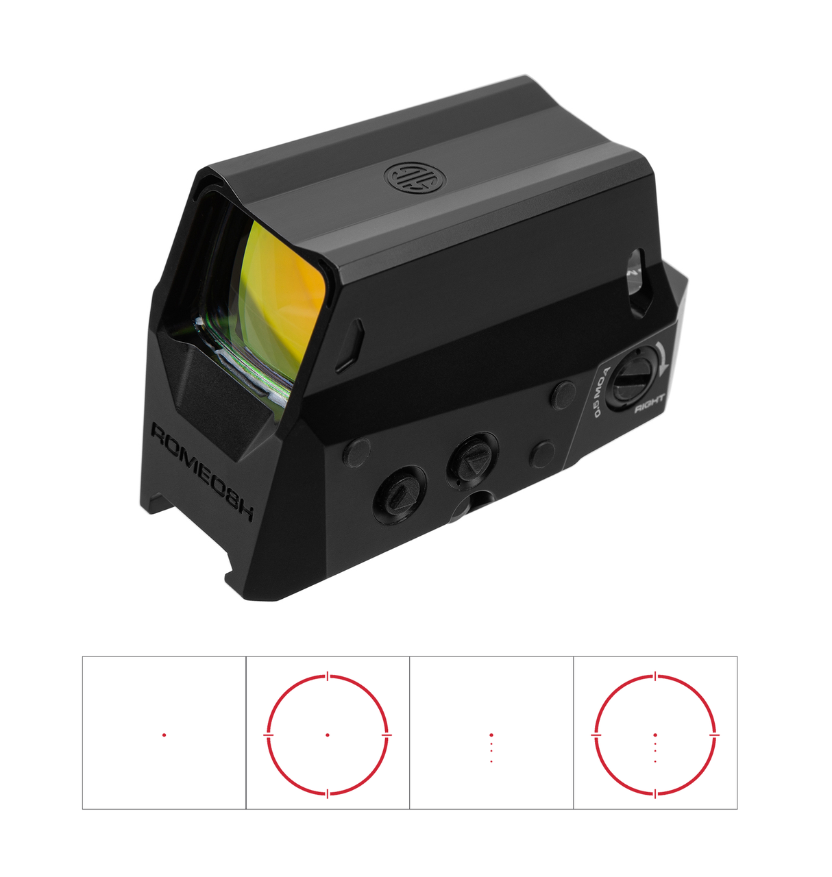Приціл коліматорний Sig Optics ROMEO8H BALLISTIC CIRCLE DOT, 0.5 MOA ADJ, ЧОРНИЙ, фото 1