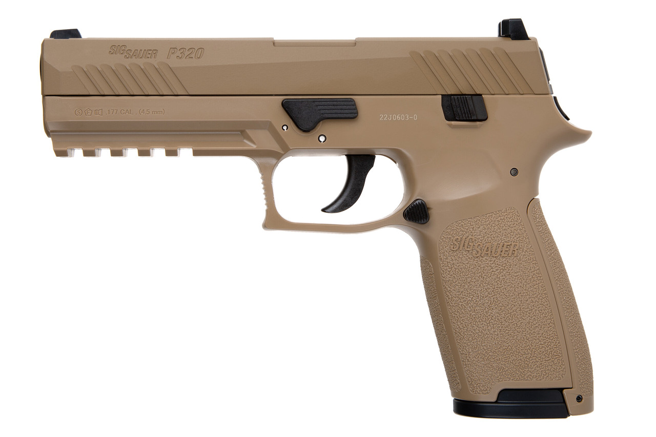Пневматичний пістолет Sig Sauer P320 калібру 0.177, COYOTE TAN, фото 1