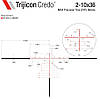 Оптичний приціл TRIJICON Credo 2-10x36 (30 мм) illum. MOA Дерев'яний Хрест FFP Червоний, фото 5