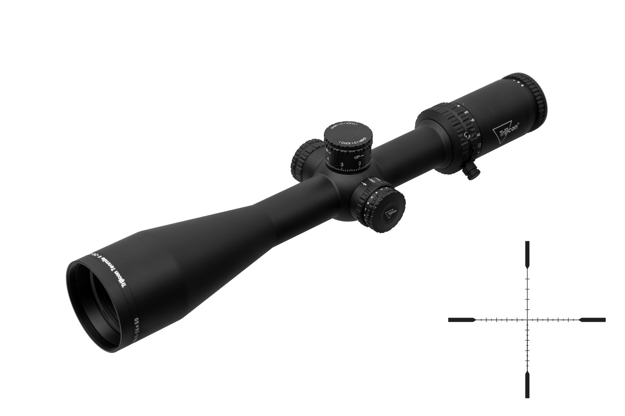 Оптичний приціл TRIJICON Tenmile 4-24x50 (30 мм) illum. MRAD Ranging Crosshair SFP Red, фото 1