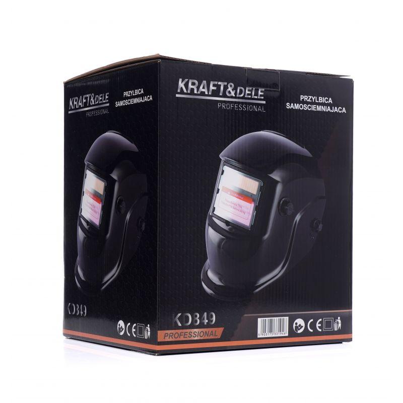 Маска сварочная с автозатемнением 70 град Kraft&Dele KD849 Автоматична зварювальна маска, фото 1