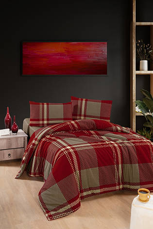 Постільна білизна First Choice Flanel - Veldor Bordeaux, фото 1