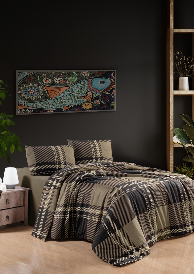 Постільна білизна First Choice Flanel - Veldor Brown