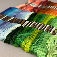 (100шт по 8м) набір мулін (нитки для вишивки) - мікс