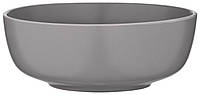 Салатник Ardesto Cremona 16 см кам'яна кераміка круглий Сірий, Салатниця керамічна 16 см НВЧ і ПММ