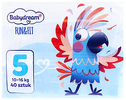 Підгузки Babydream Fun&Fit Польща 5 (12-25кг) 40шт