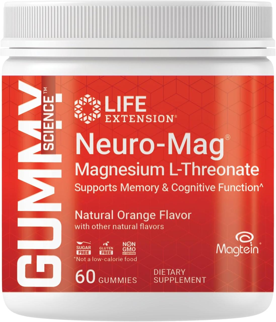 Life Extension Neuro-Mag / Магній Л Треонат 60 жувальних цукерок
