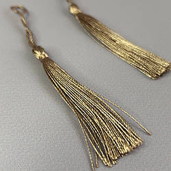 Декоративні китиці для рукоділля 13 см - капучино