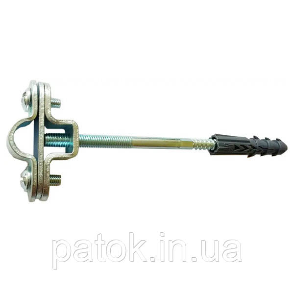 Тримач блискавкоприймача з дюбелем 140mm сталевий гальванічно оцинкований 02/16/14 OC