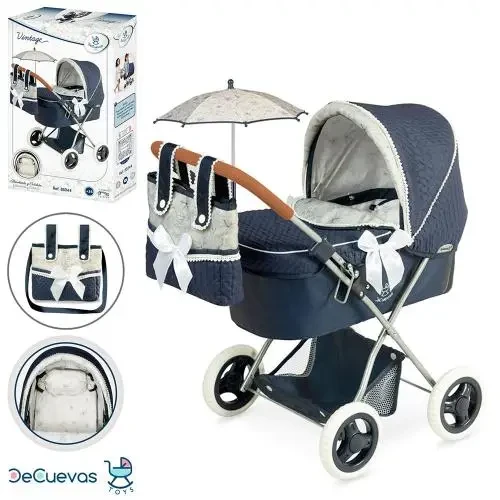 Дитяча коляска для ляльок з парасолькою та сумкою 85044