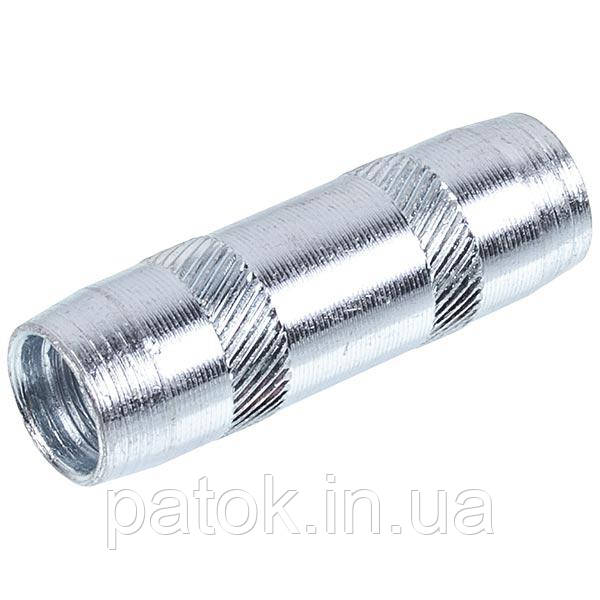 Муфта з'єднувальна для стрижня заземлення оцинкована різьбова D-16мм