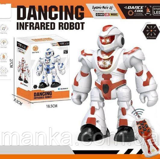 Робот на радіокеруванні M 606-3 звуки, мелодії, пісні англ. мовою, підсвічування, режим програмування дій, фото 1